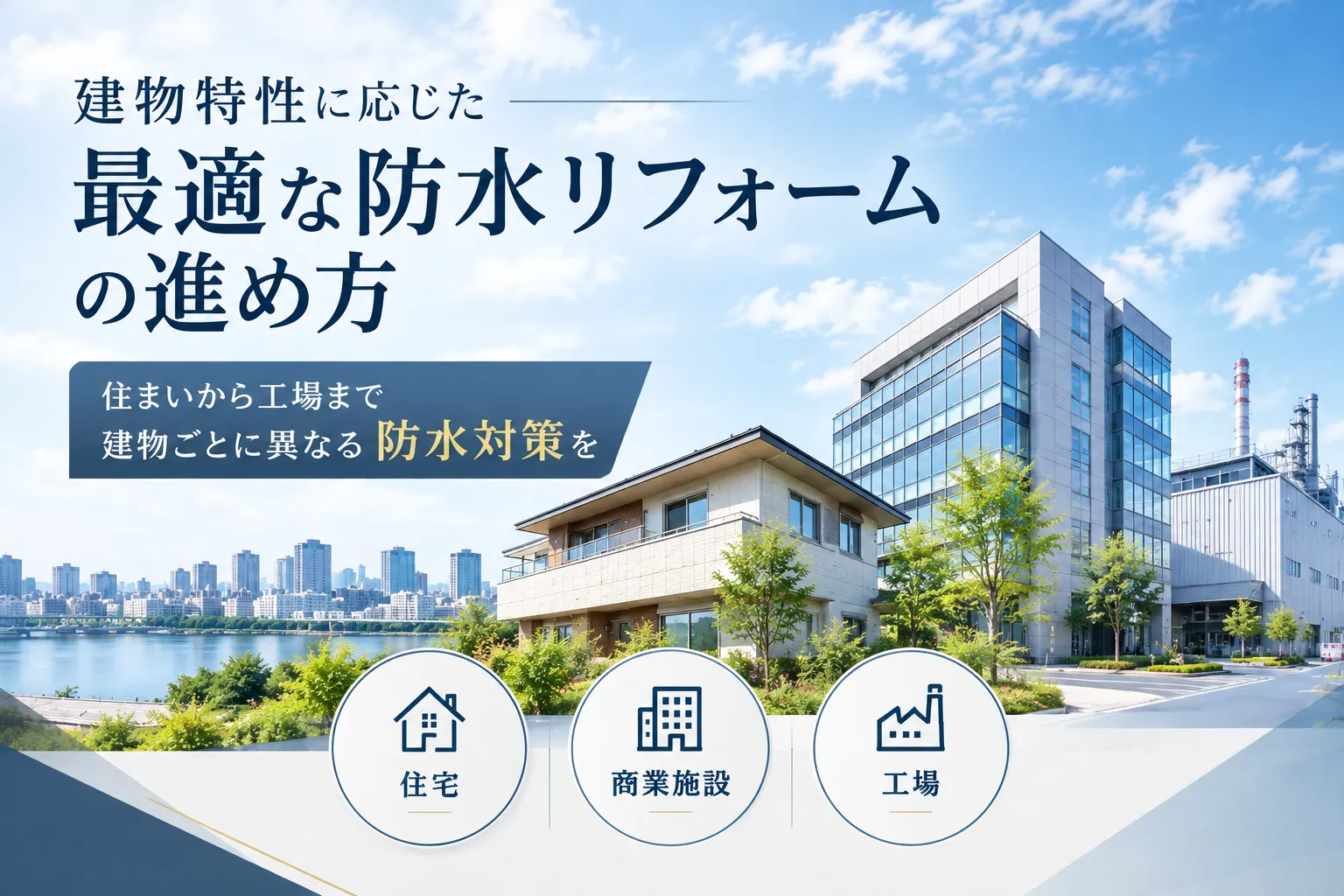 建物特性に応じた最適な防水リフォームの進め方