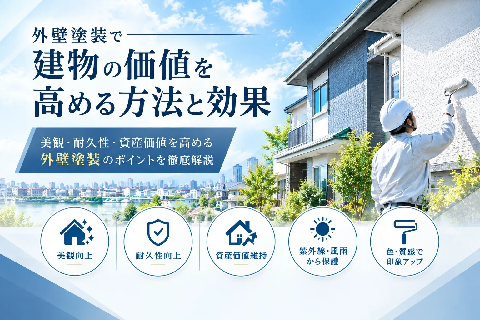 外壁塗装で建物の価値を高める方法と効果