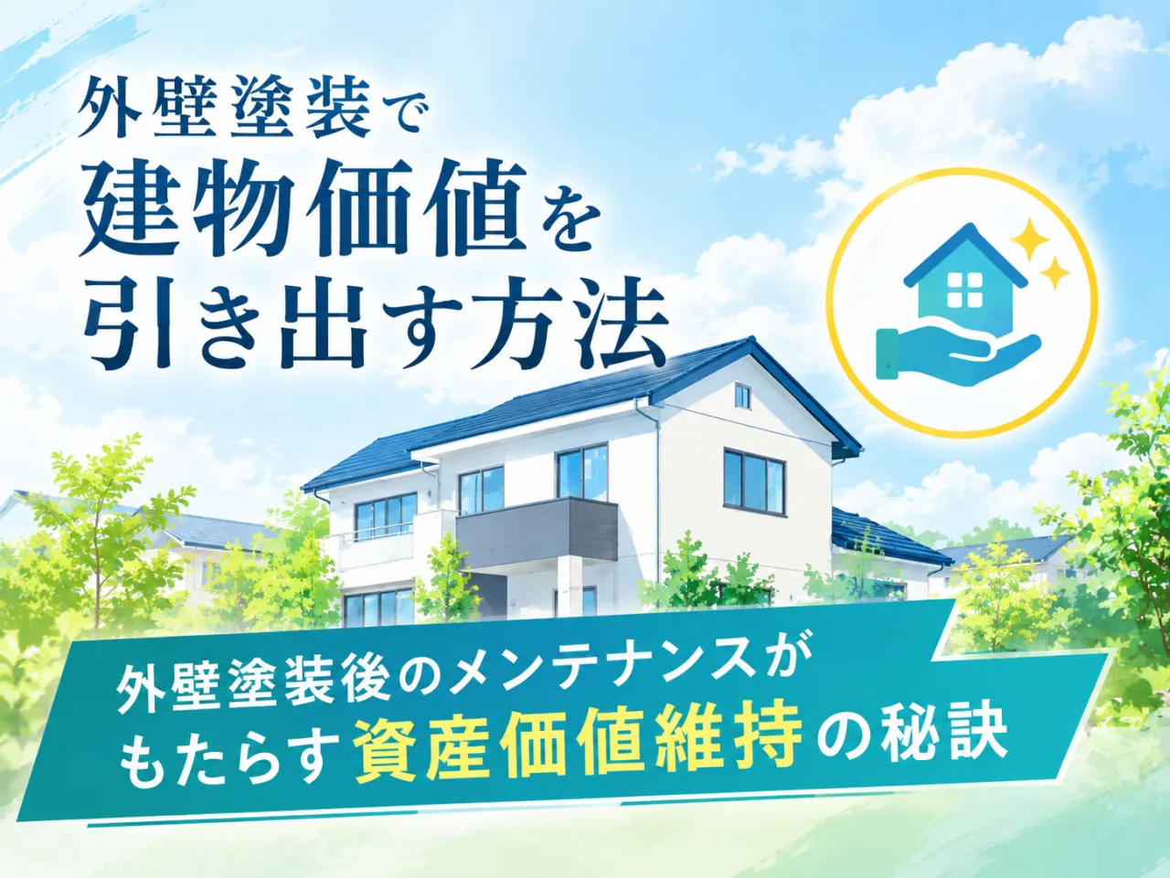 外壁塗装で建物価値を引き出す方法