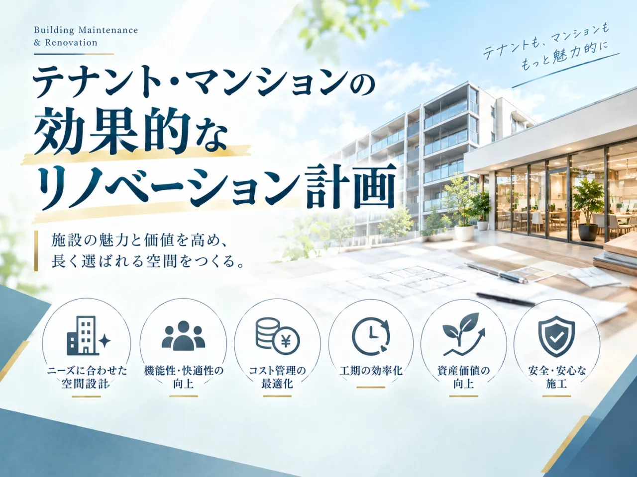 テナント・マンションの効果的リノベーション計画